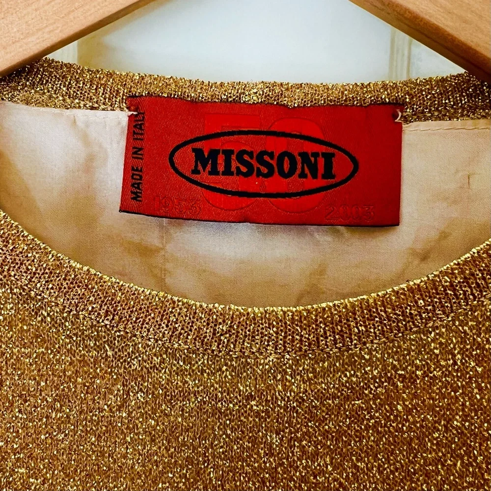 Missoni Gold Lurex Shell. Year 2005. - Picture 3 of 4